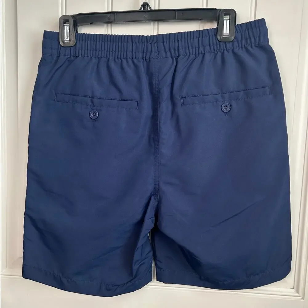Vineyard Vines for Target Navy Swim Trunks Whale Logo Gingham Lined Size S Beach